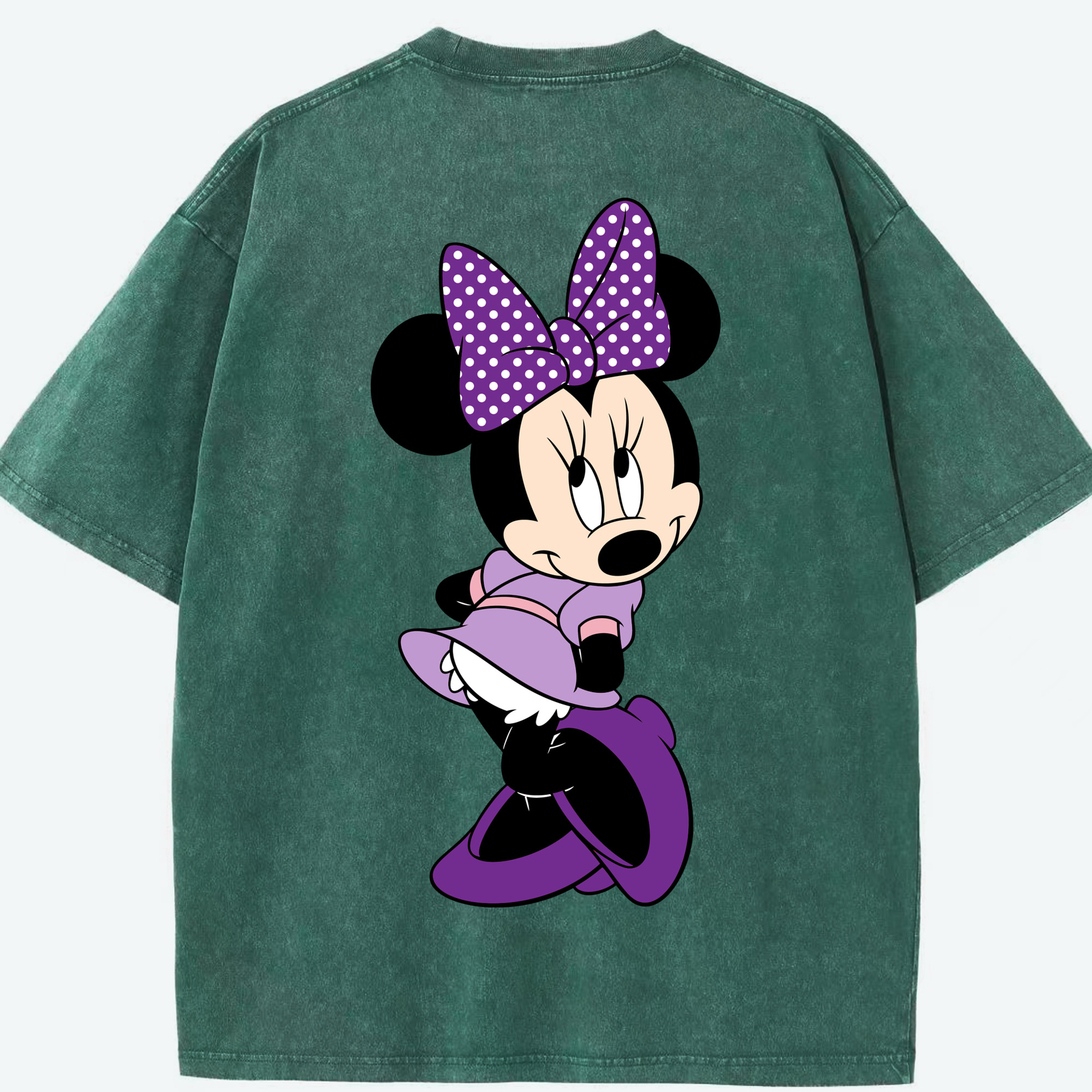 （画像用） ミッキーマウス Mickey Mouse 綿100% ヴィンテージ風 半袖Tシャツ（背面プリント）